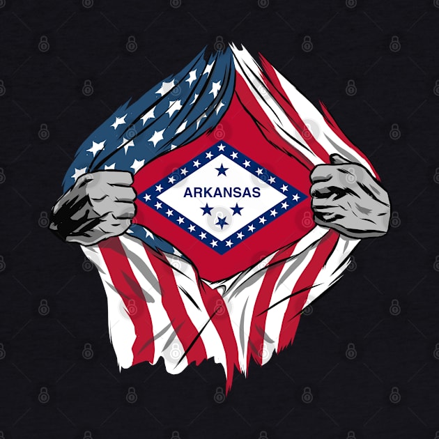 USA American Grown Arkansas Flag by tobzz